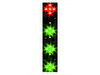 Platine F1308, 1x5 roten LED's + 3x4 grnen LED's